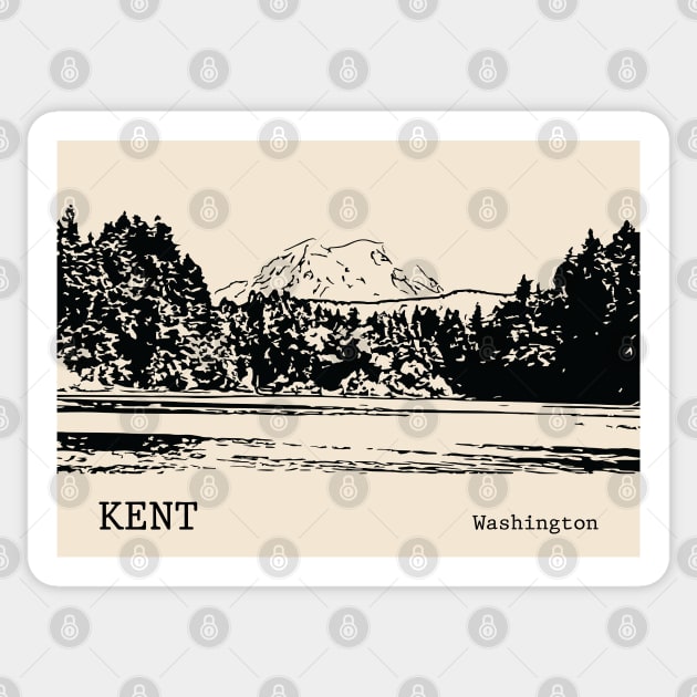 Kent Washington Sticker by Lakeric